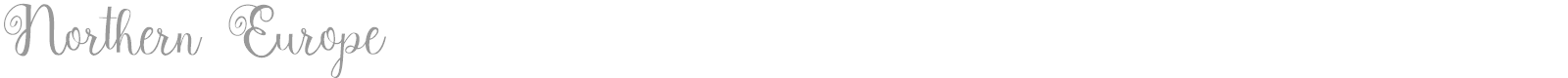 Northern Europe font preview